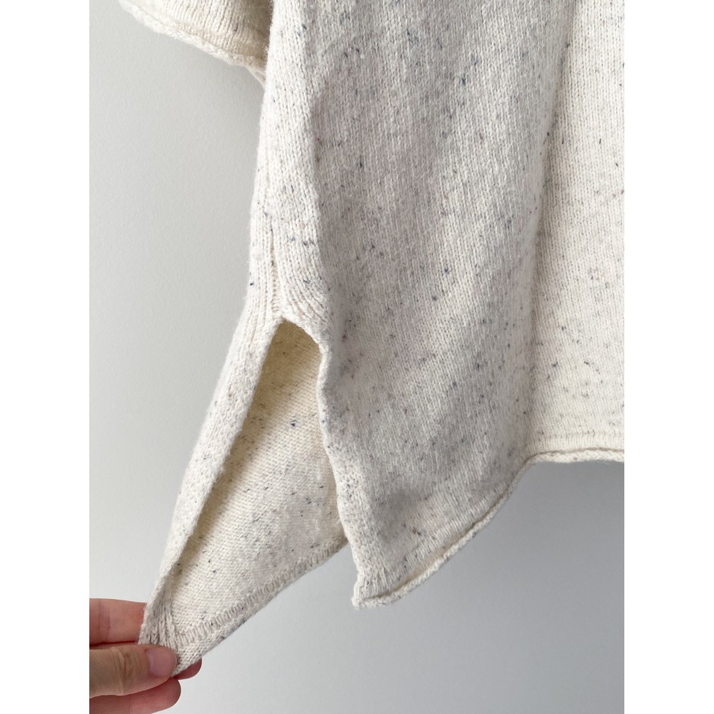 Pure J Jill Womens Wool Pullover L Ivory V Neck Knit Quiet Luxury Coastal - Picture 4 of 10